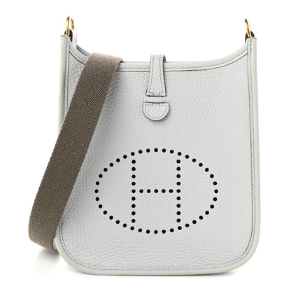 Taurillon Clemence Evelyne Tpm Bleu Pale Handbag