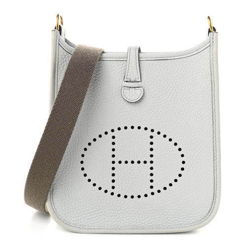 Taurillon Clemence Evelyne Tpm Bleu Pale Handbag