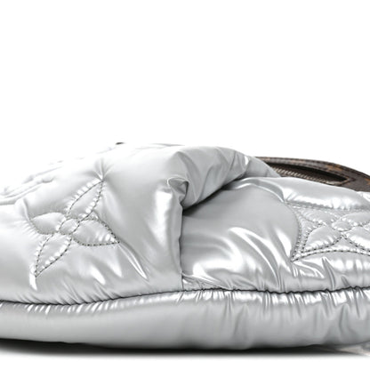 Econyl Monogram Pillow Bumbag Silver Handbag