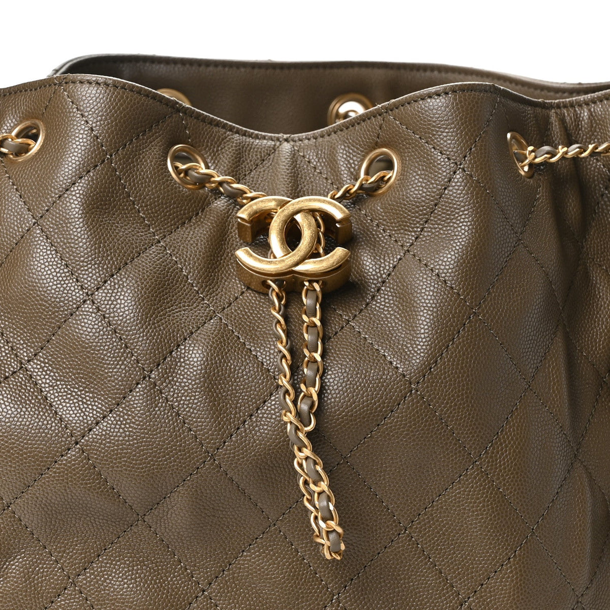 Medium Quilted Caviar Handbag