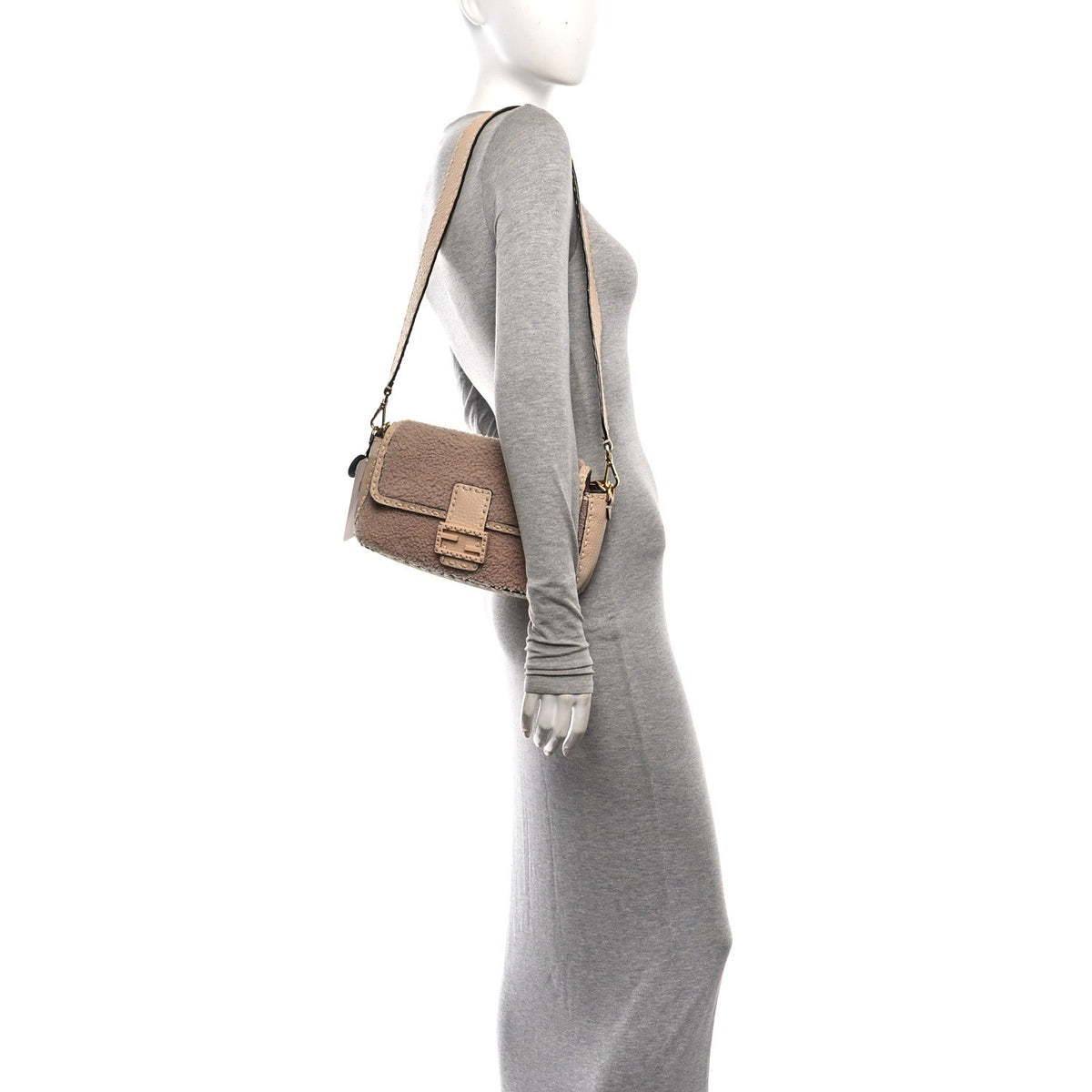 Sheepskin Handbag - Plaster