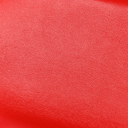 Mini Quilted Lambskin Flap Shoulder Bag - Red