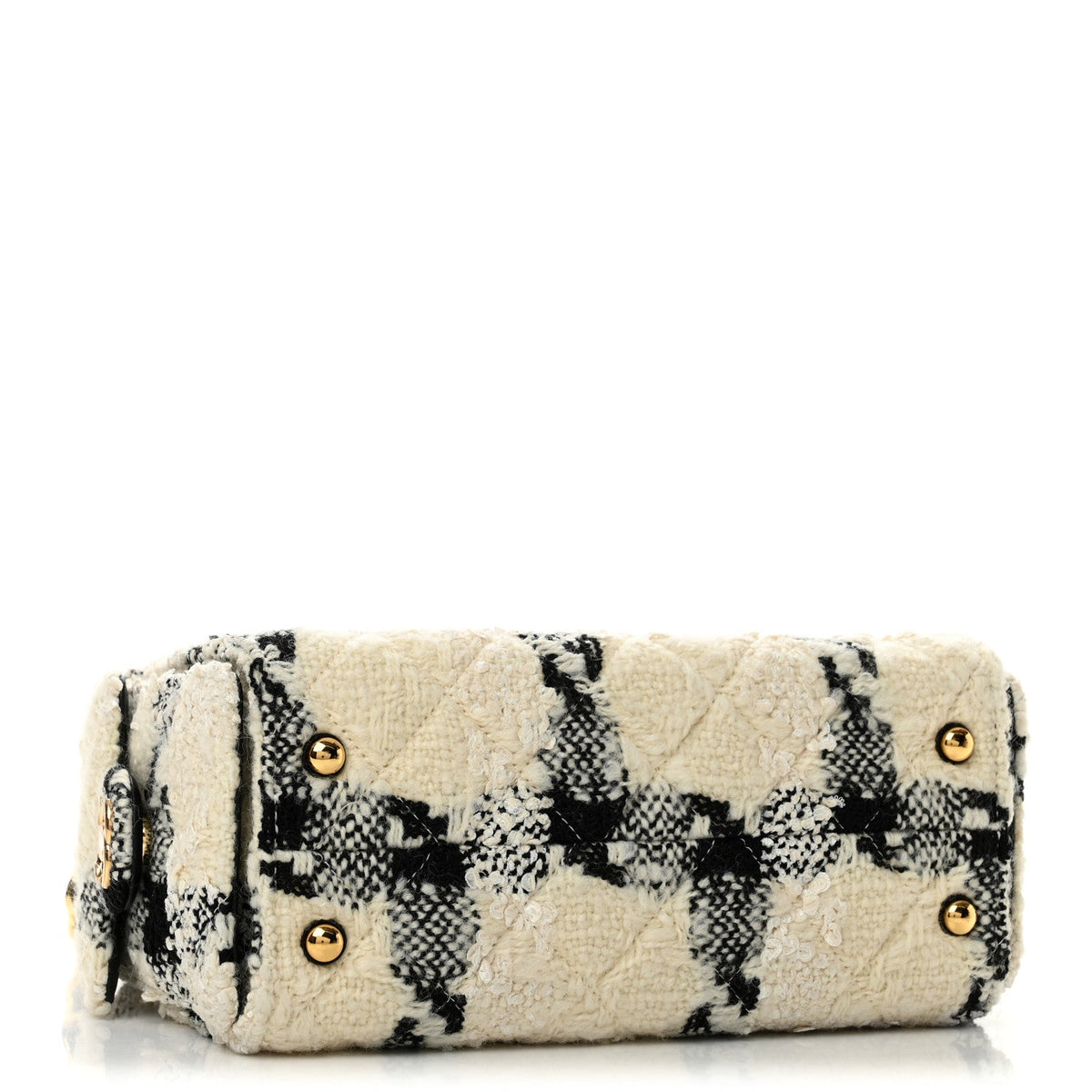 Mini Quilted Handbag - White