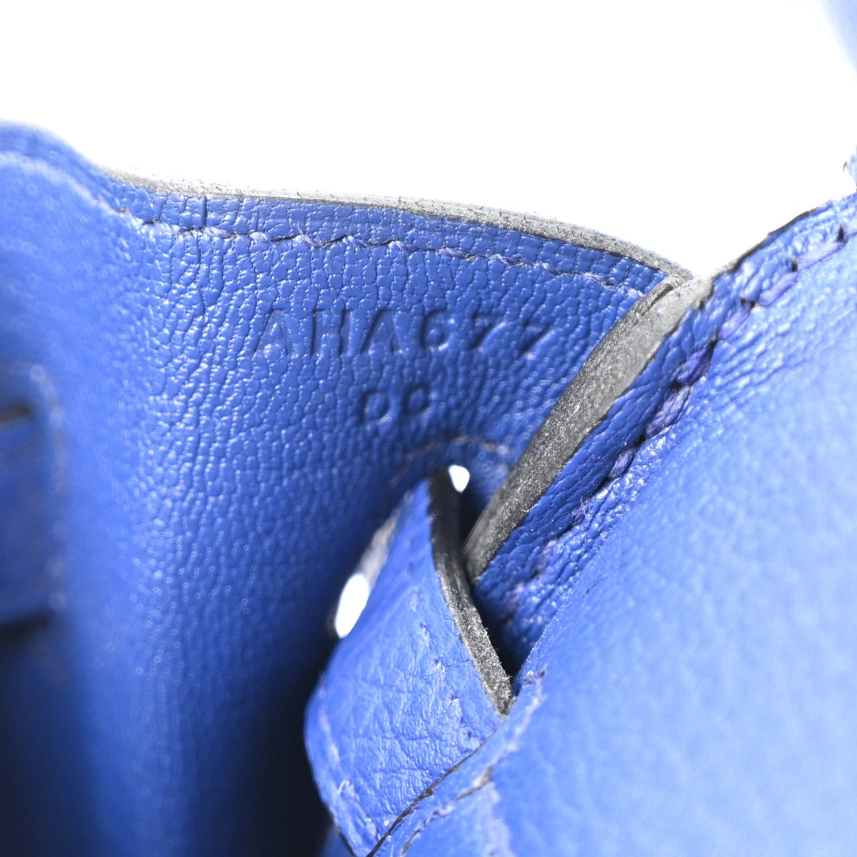 Togo Birkin 25 Bleu Electrique Handbag