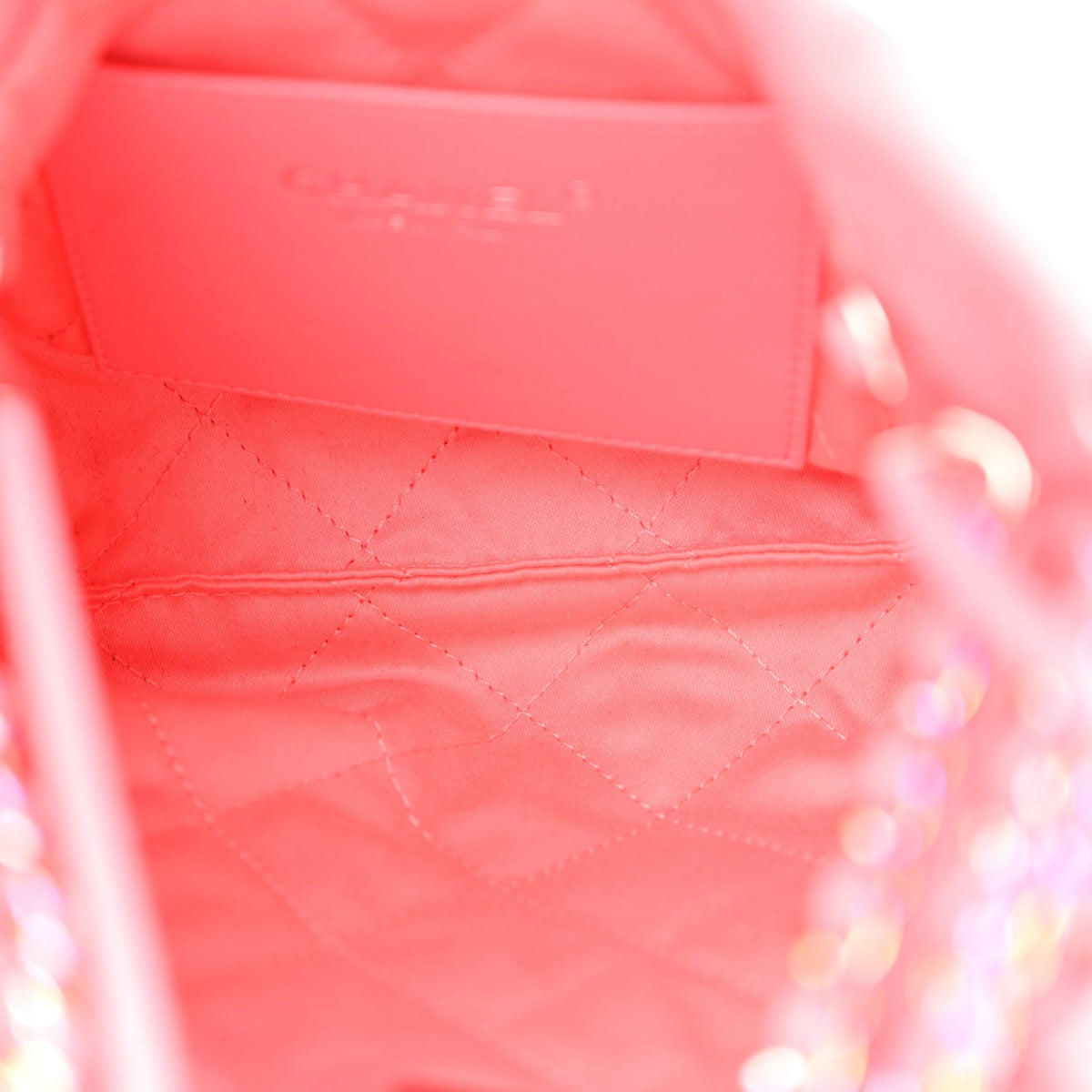 Mini Quilted Calfskin Handbag - Pink