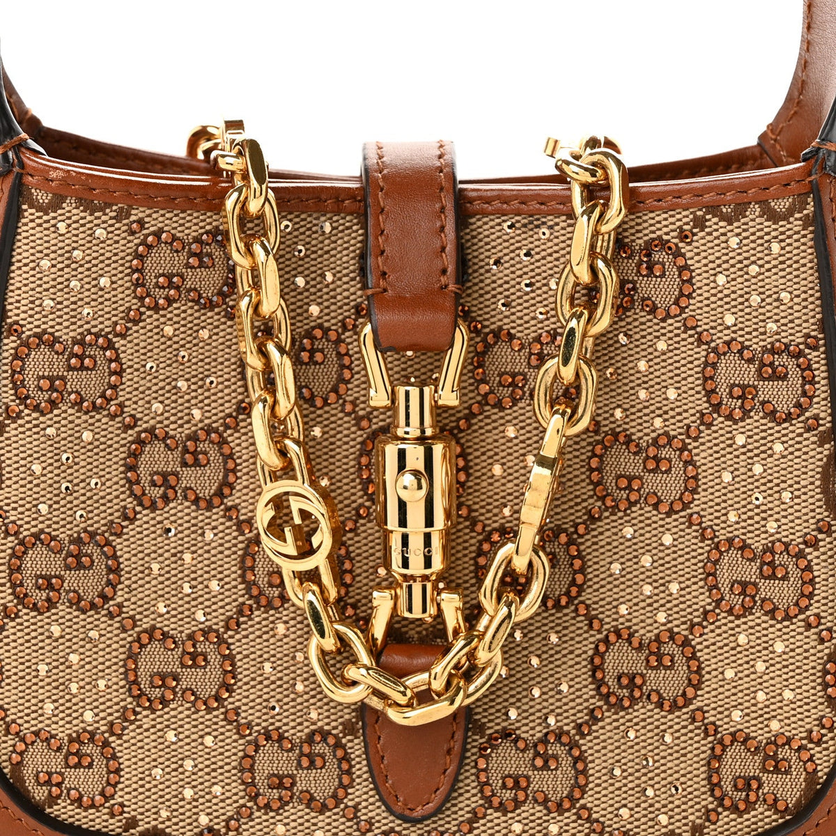 Mini Calfskin Canvas Hobo Bag
