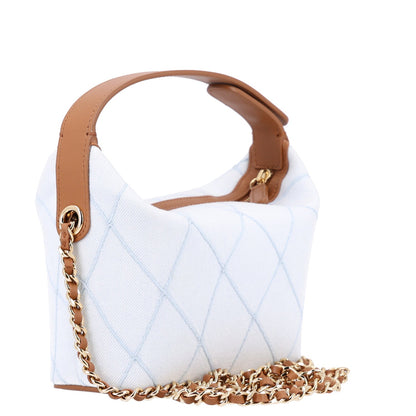 Quilted Calfskin Handbag - Blue
