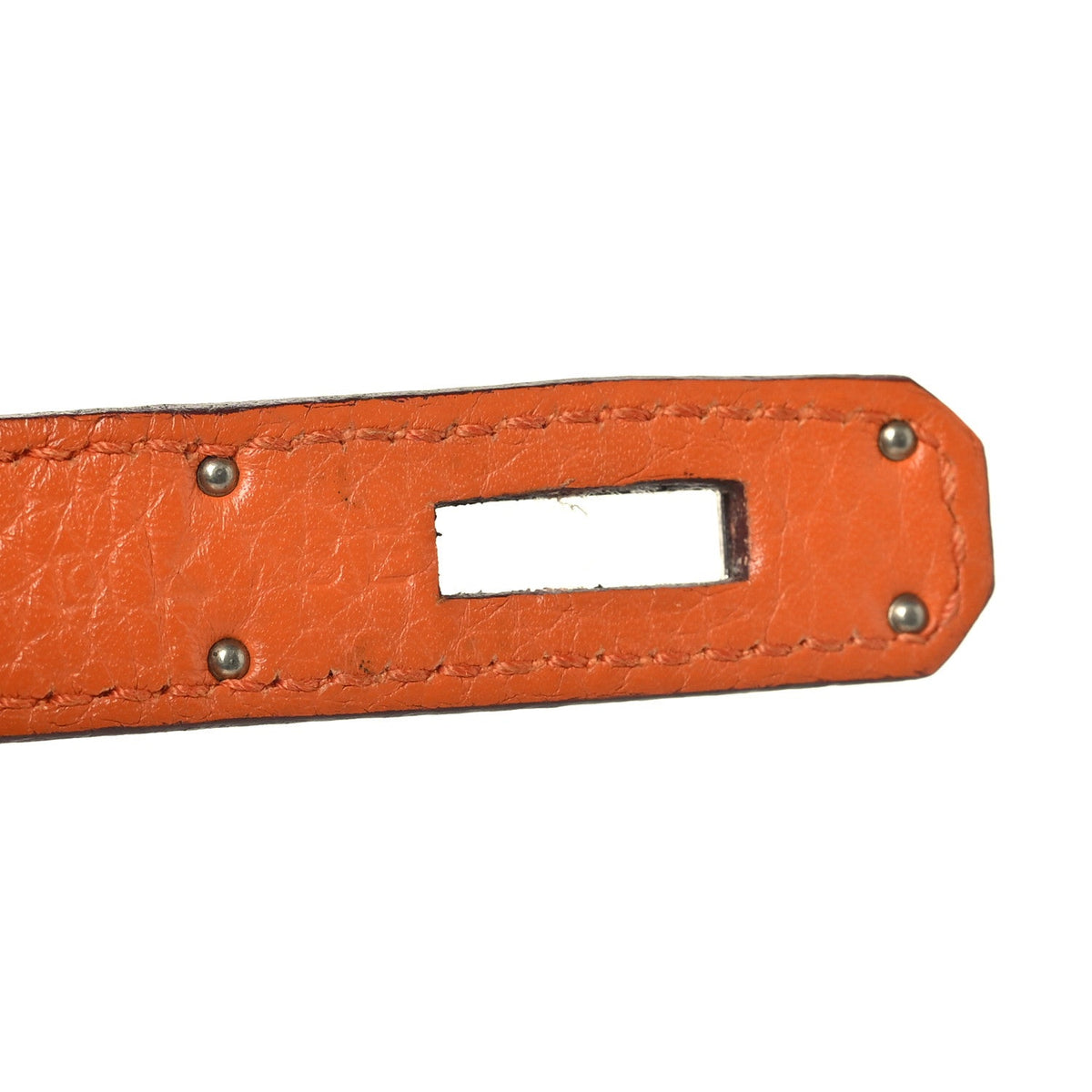 Taurillon Clemence Jypsiere 28 Orange Handbag