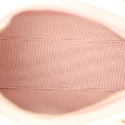 Quilted Caviar Clutch Bag - Pink