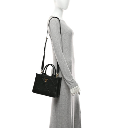 Mini Calfskin Tote Bag - Black