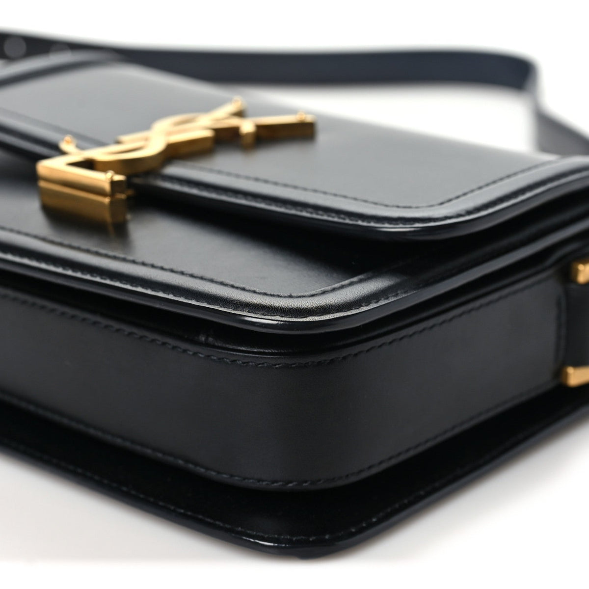 Small Calfskin Satchel Bag - Black