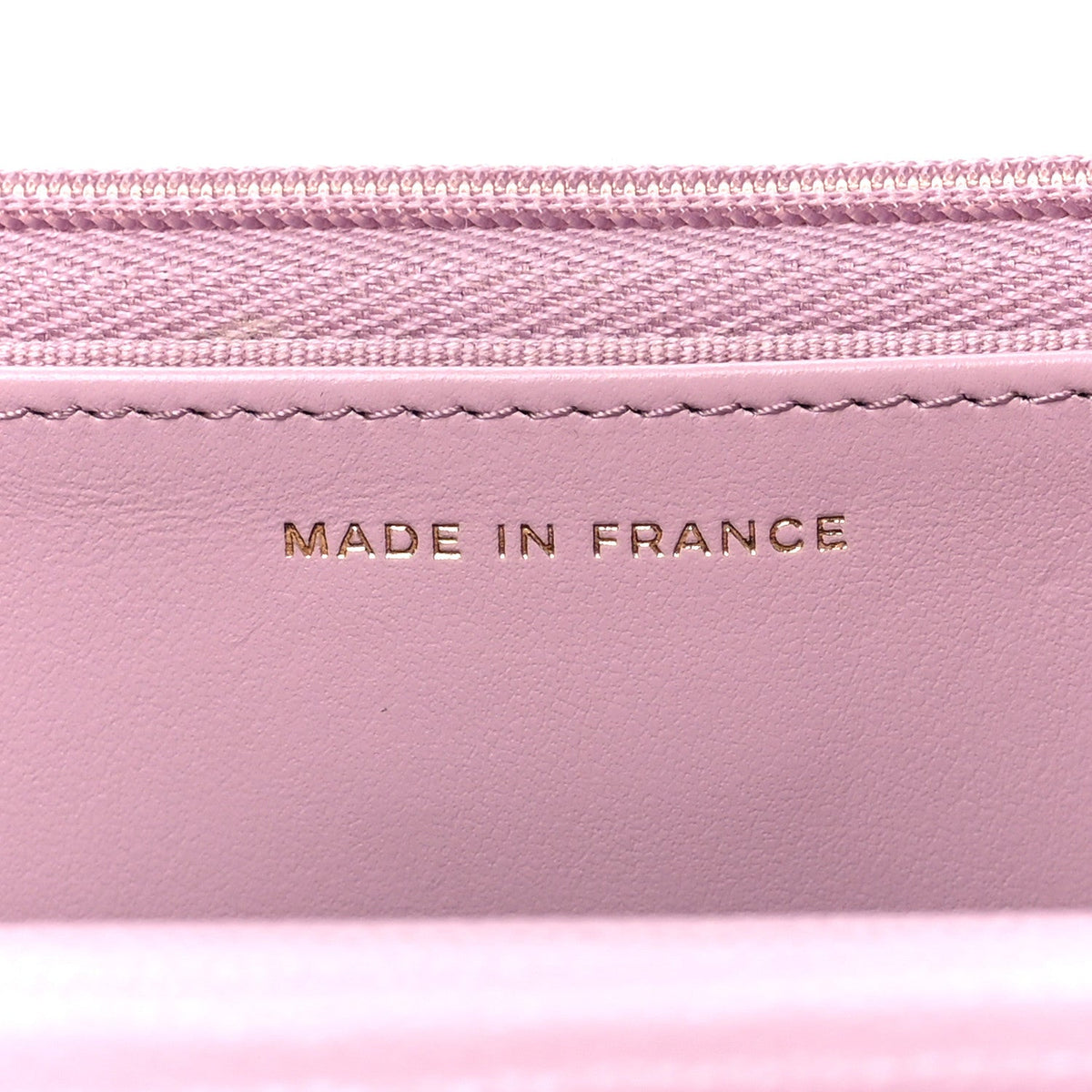 Quilted Caviar Wallet Bag - Pink
