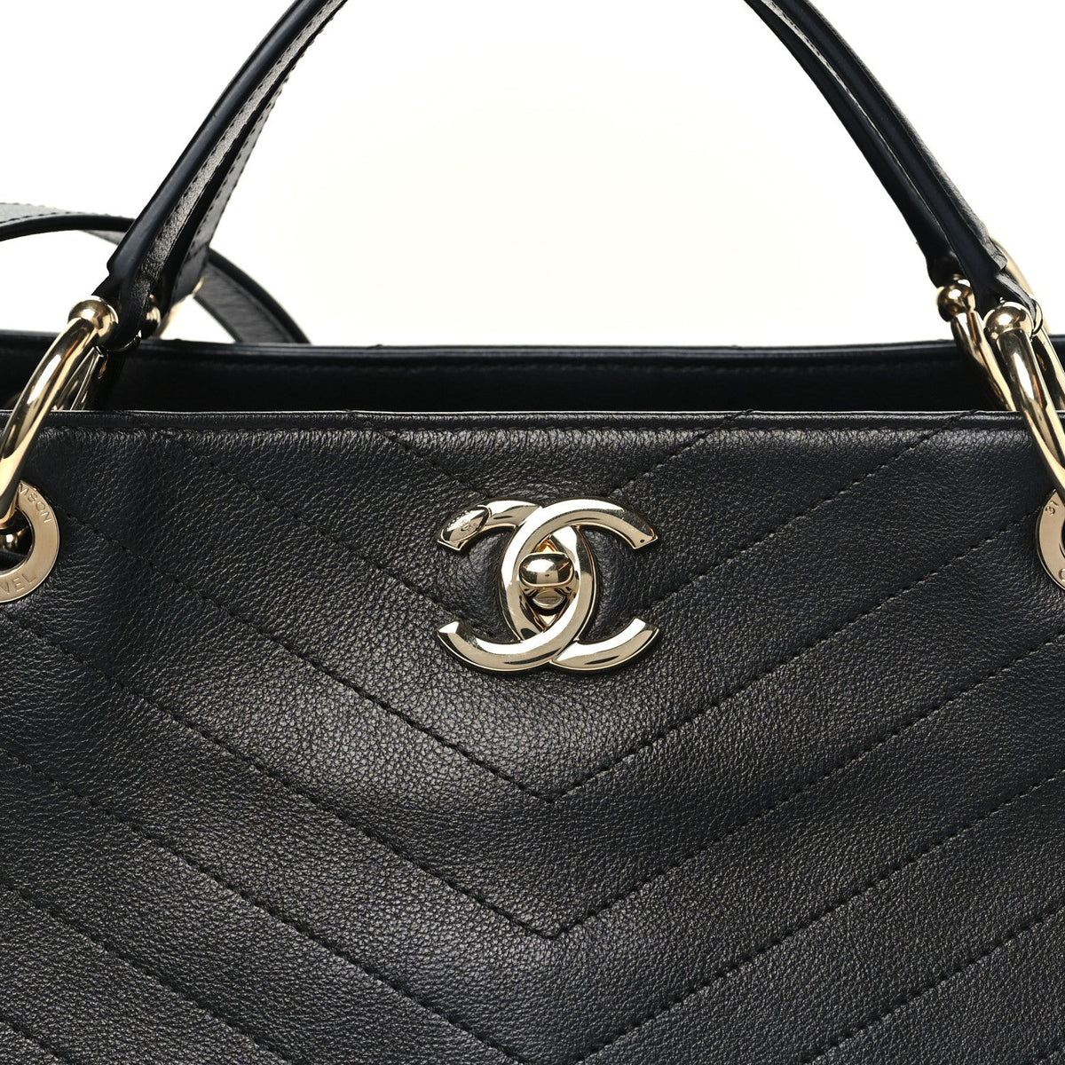 Large Calfskin Handbag - Black