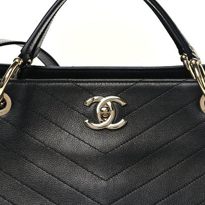 Large Calfskin Handbag - Black
