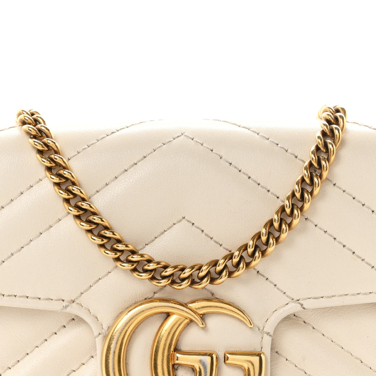 Mini Calfskin Shoulder Bag - White