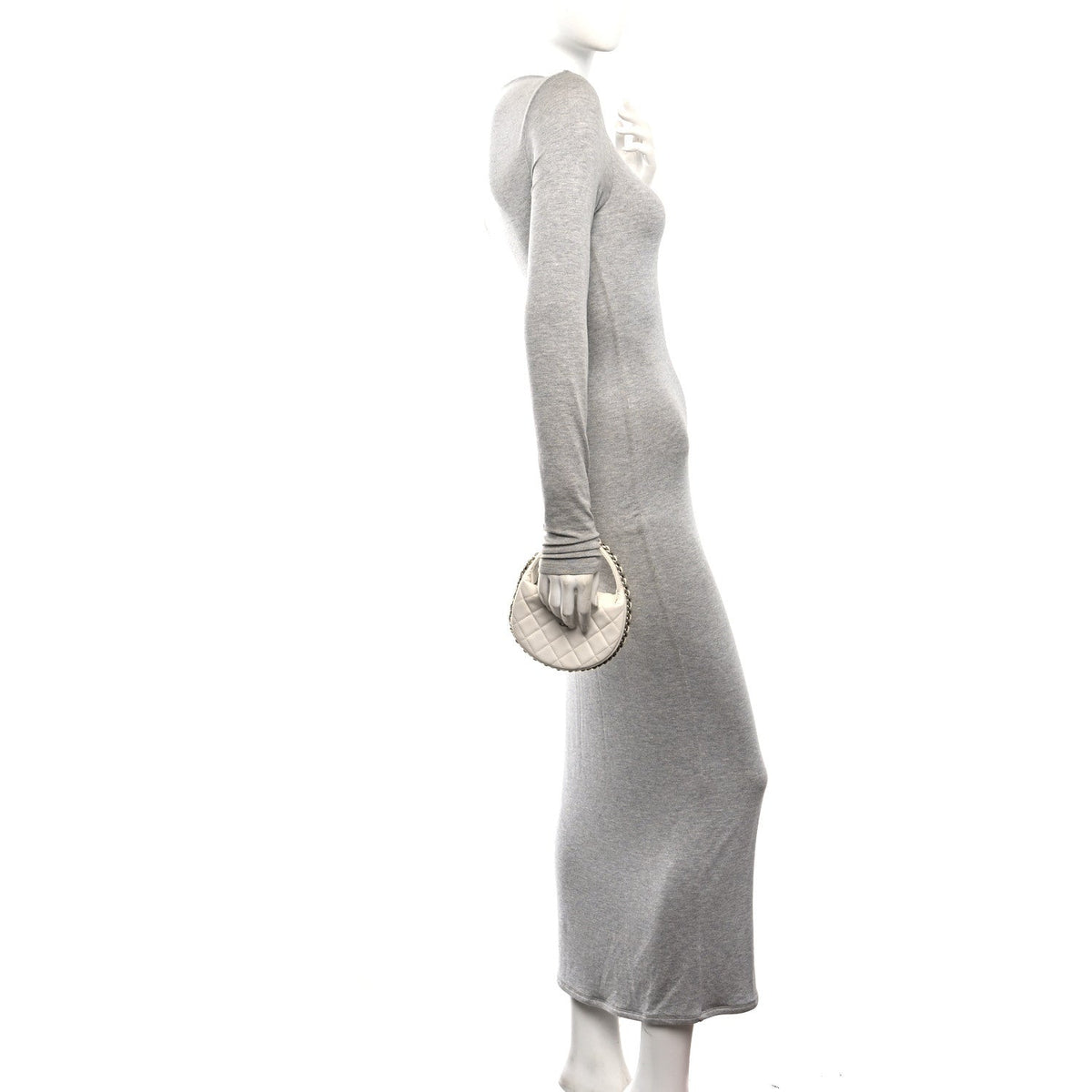 Quilted Lambskin Hobo Bag - White