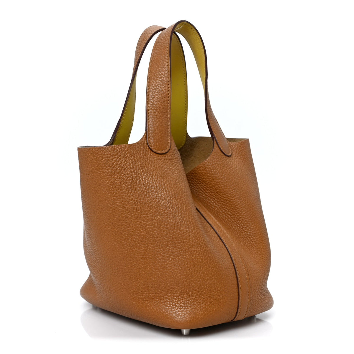 Taurillon Clemence Swift Eclat Picotin L Handbag