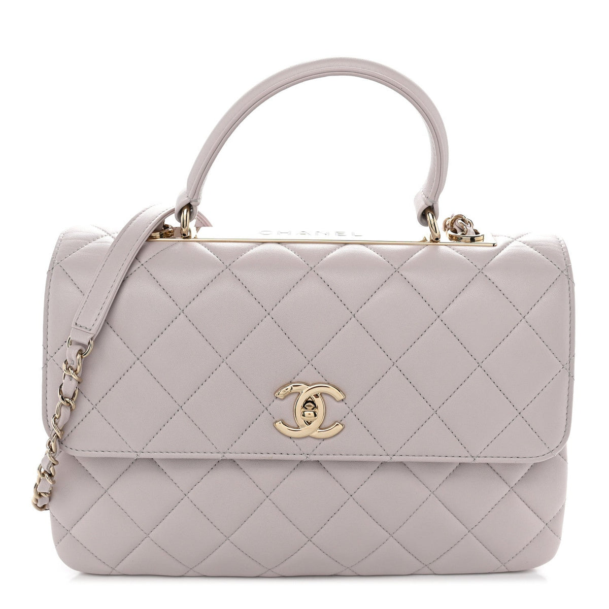 Medium Quilted Lambskin Flap Shoulder Bag - Pink