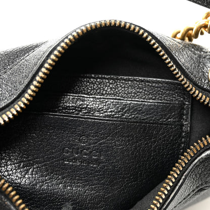 Small Goatskin Shoulder Bag - Black