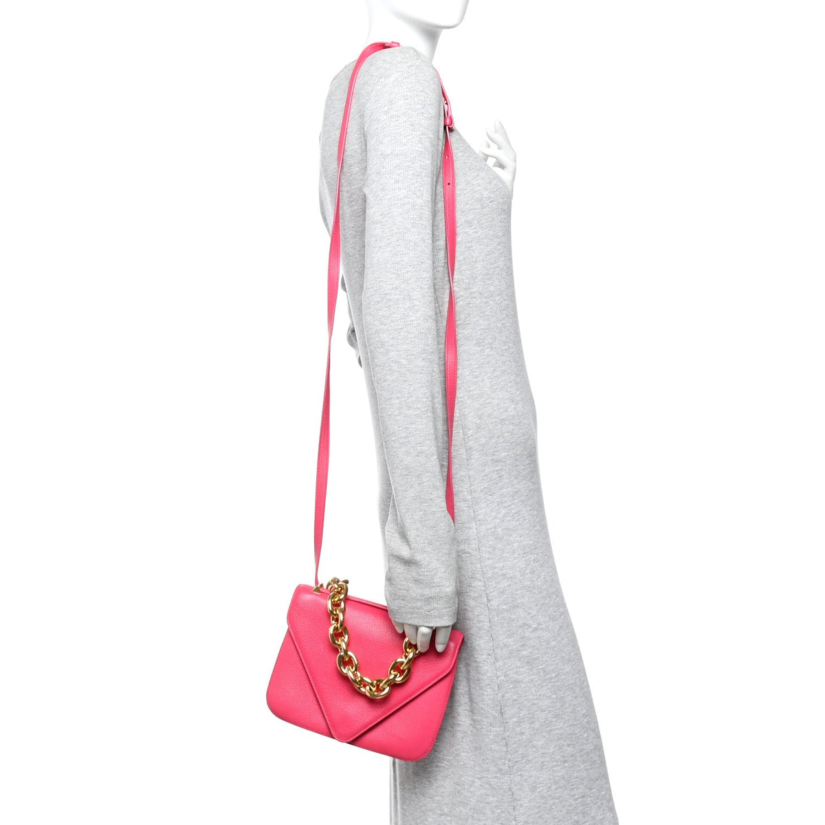 Calfskin Handbag - Pink