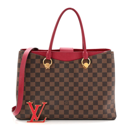 Damier Ebene Lv Riverside Lie De Vin Handbag