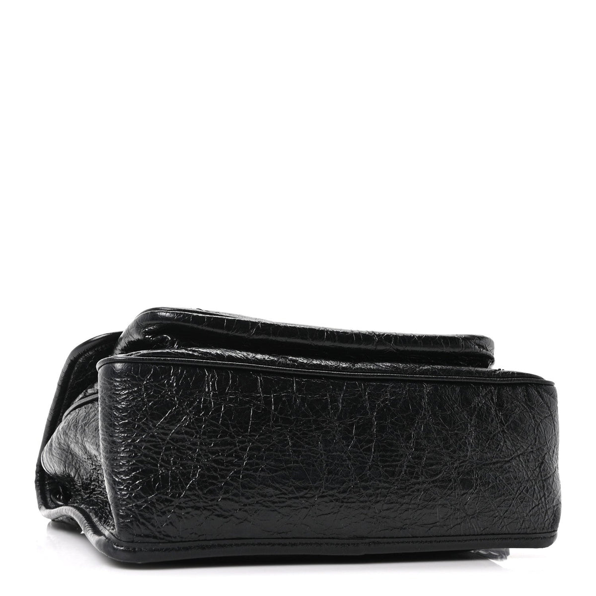 Medium Calfskin Satchel Bag - Black