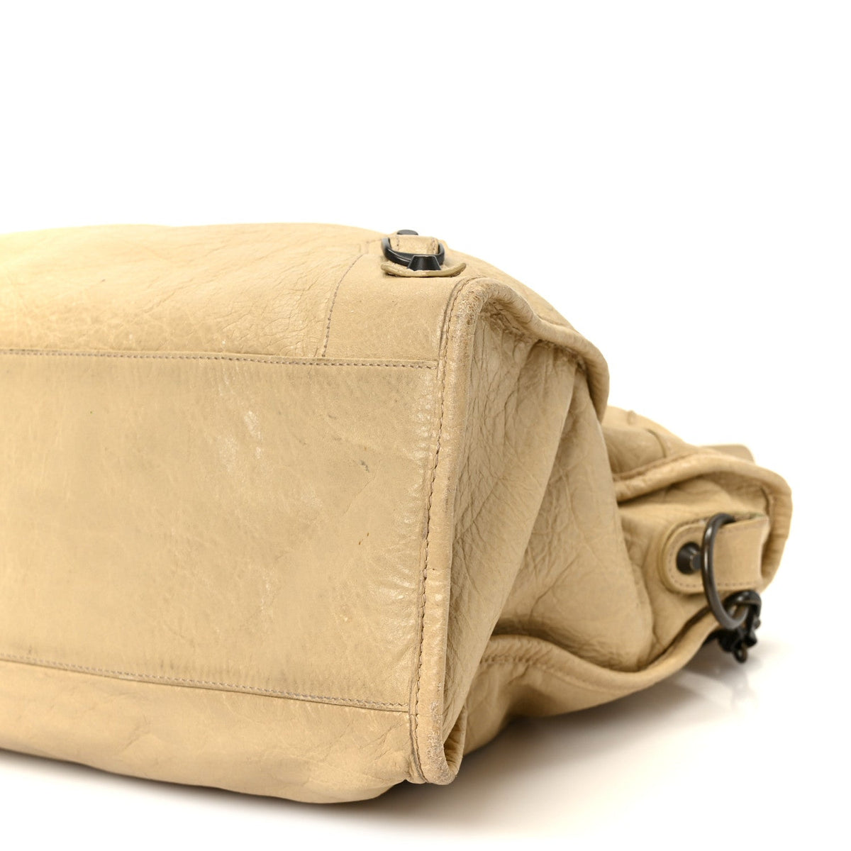 Agneau Classic Hardware City Dune Handbag