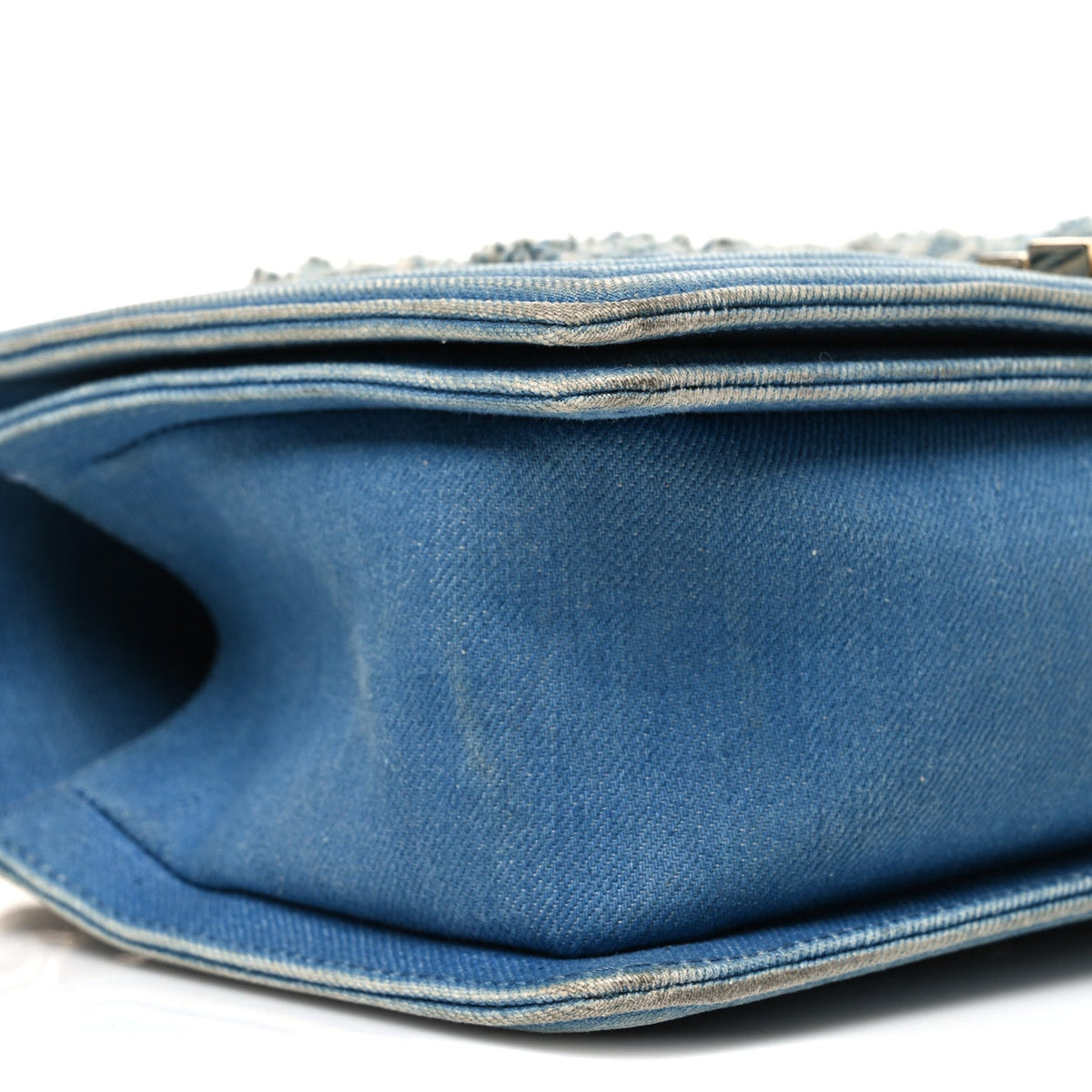 Medium Flap Shoulder Bag - Light Blue