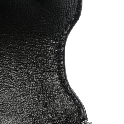Calfskin Satchel Bag - Black