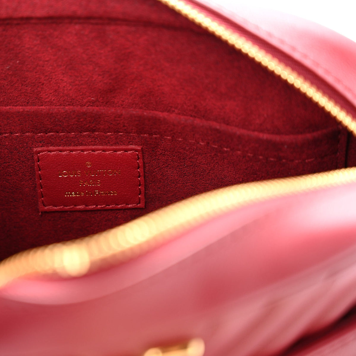 Calfskin Crossbody Bag - Red
