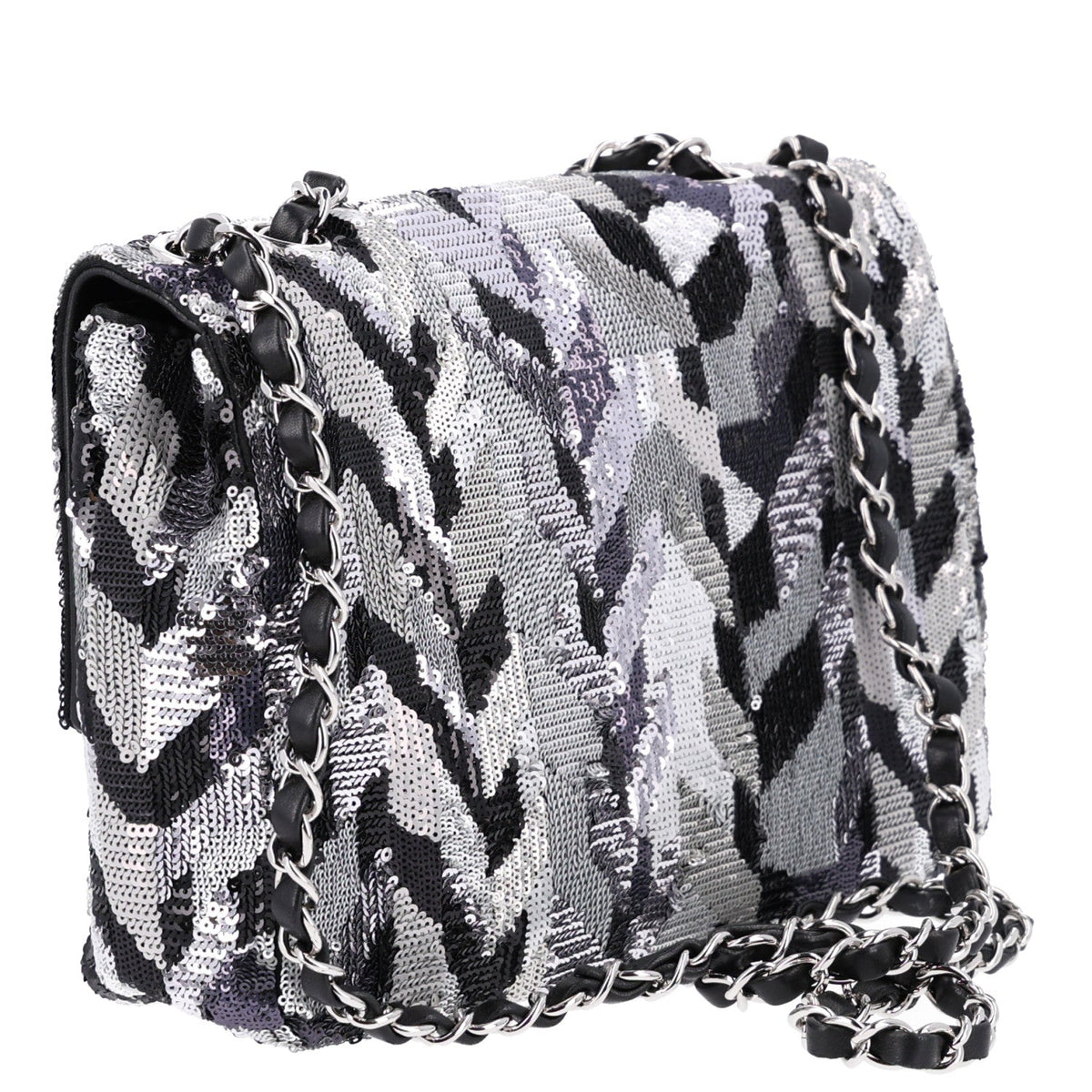 Medium Flap Shoulder Bag - Black