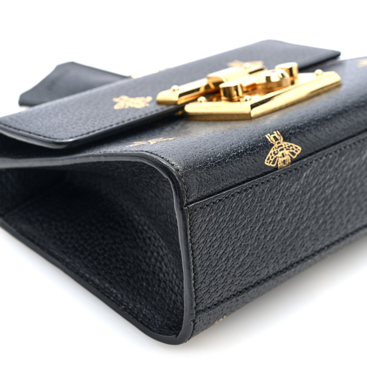 Small Calfskin Shoulder Bag - Black