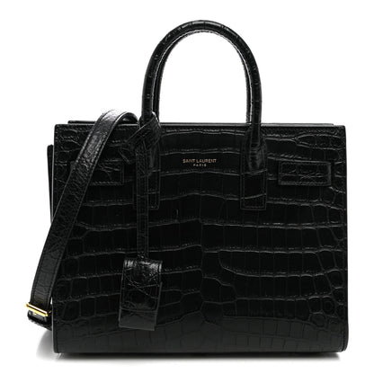 Nano Calfskin Handbag - Black
