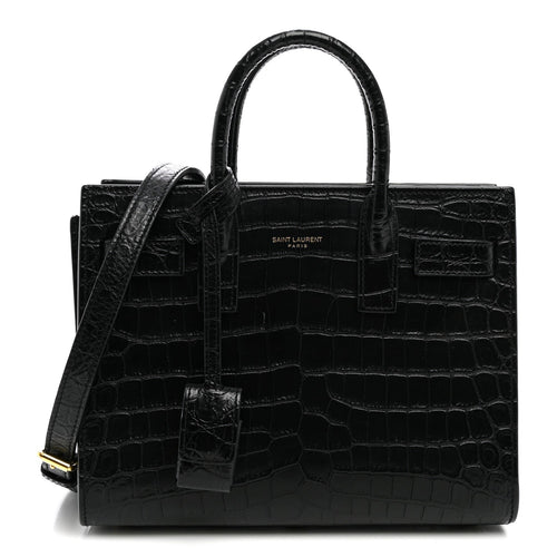 Nano Calfskin Handbag - Black