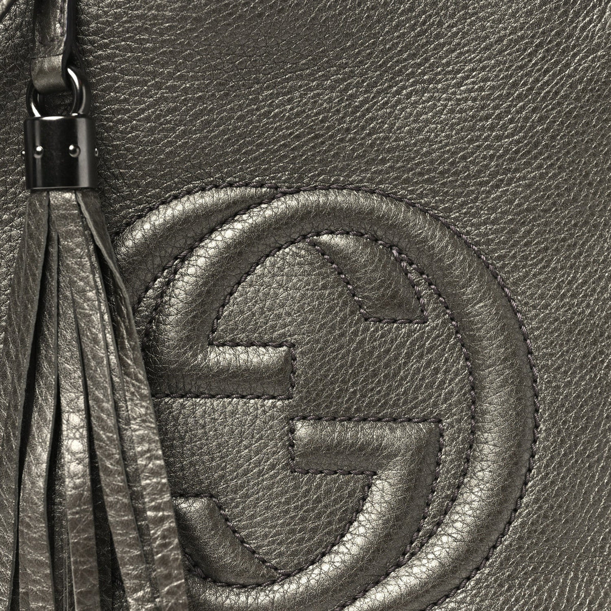 Small Calfskin Shoulder Bag - Gold