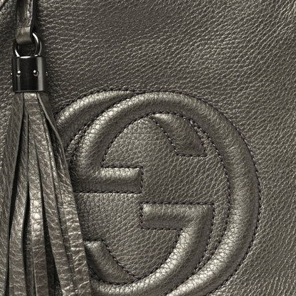 Small Calfskin Shoulder Bag - Gold
