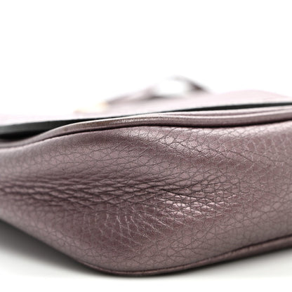 Small Calfskin Crossbody Bag - Purple