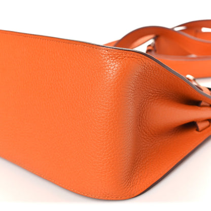 Taurillon Clemence Jypsiere 28 Orange Handbag