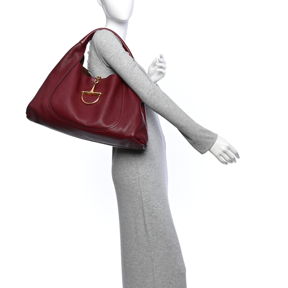 Maxi Calfskin Shoulder Bag - Red