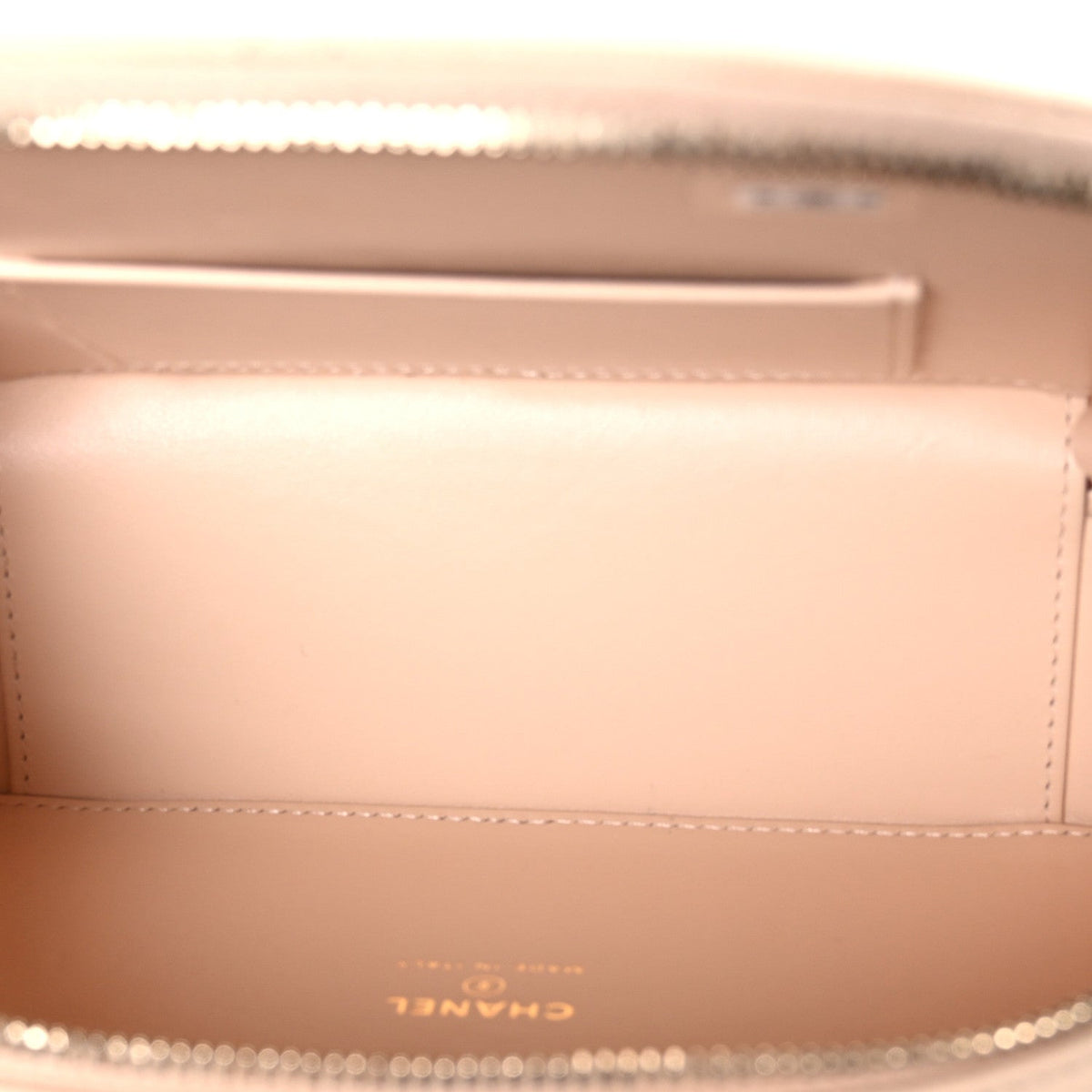 Quilted Calfskin Clutch Bag - Beige