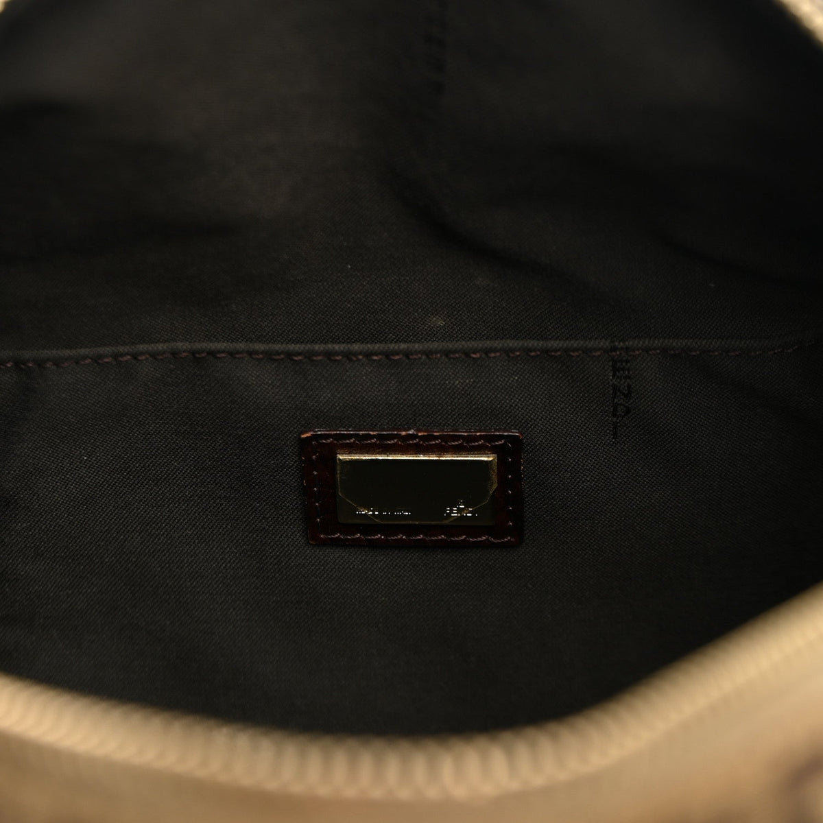 Zucchino Vitello Boston Mogano Panna Bru Handbag