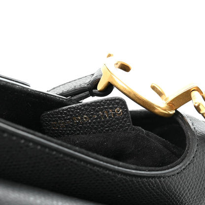 Mini Calfskin Handbag - Black