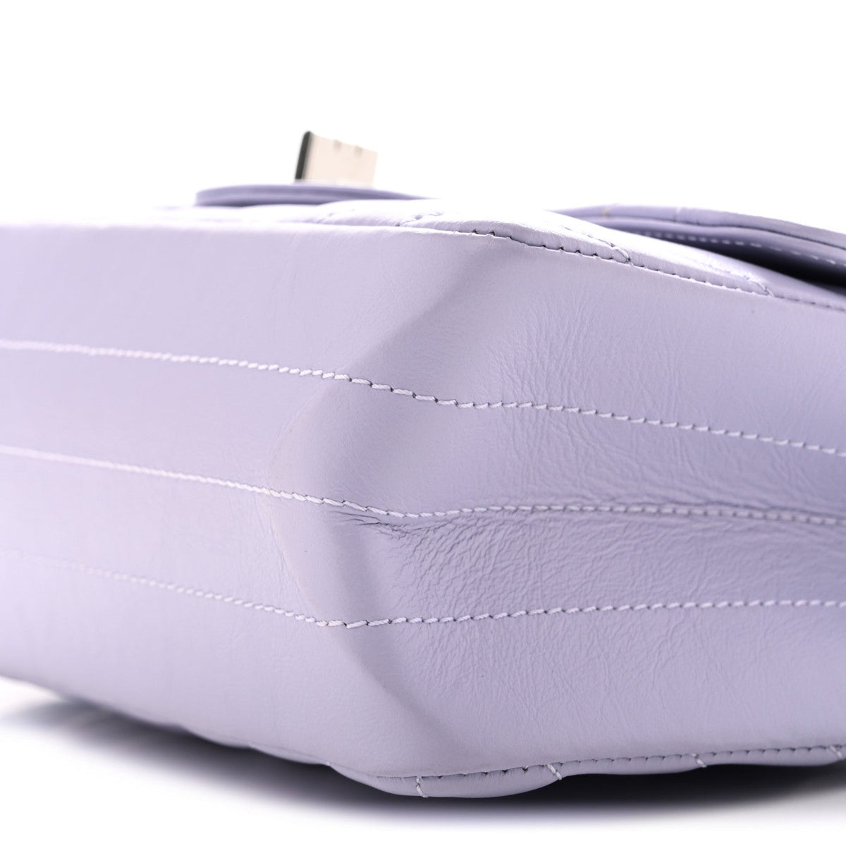 Mini Quilted Calfskin Flap Shoulder Bag - Purple