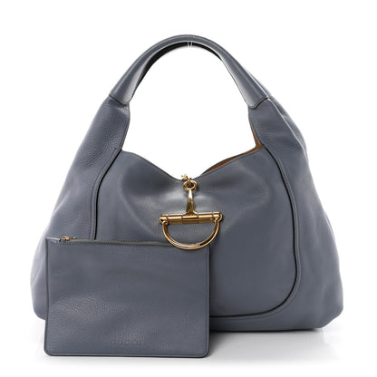 Maxi Calfskin Shoulder Bag - Blue