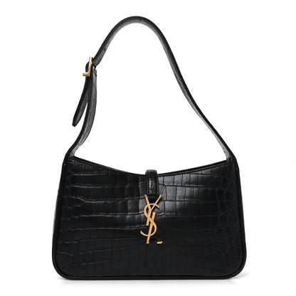 Calfskin Hobo Bag - Black