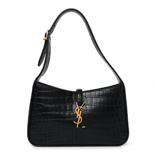Calfskin Hobo Bag - Black