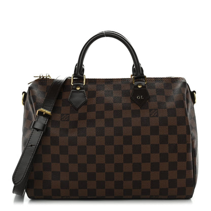 Damier Ebene Speedy Bandouliere 30 Handbag