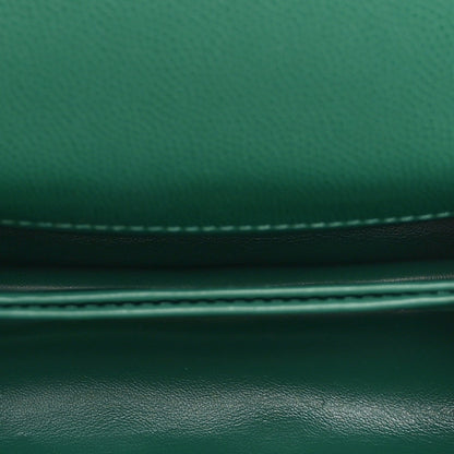Mini Quilted Caviar Flap Shoulder Bag - Green
