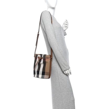 Small Canvas Bucket Bag - Brown