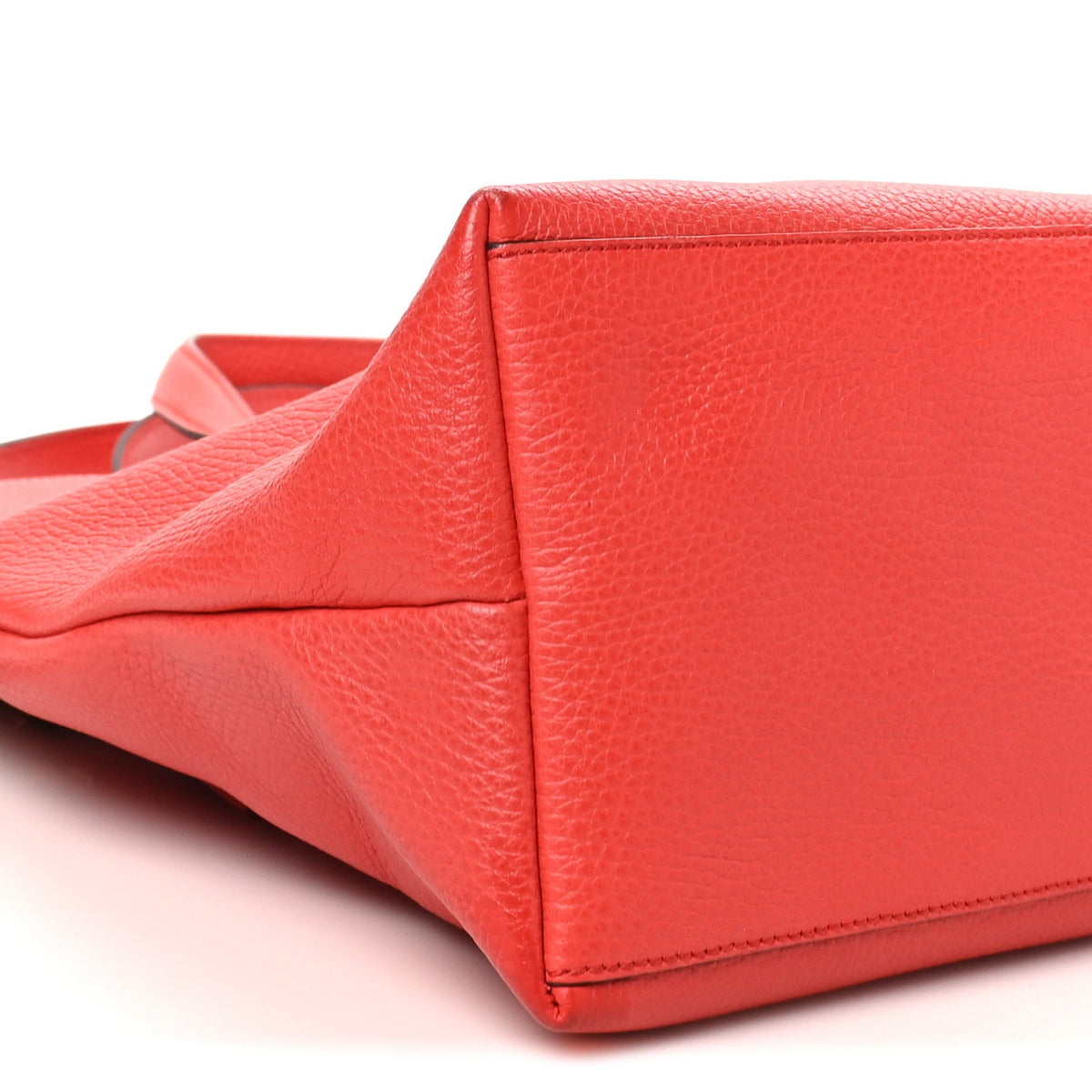 Large Calfskin Tote Bag - Red